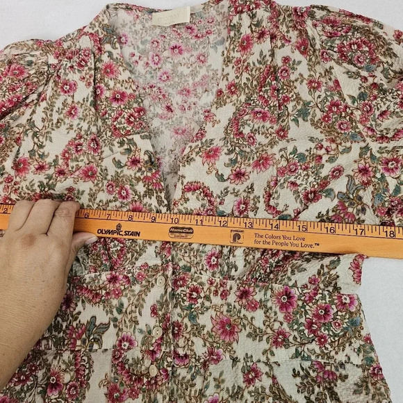 momoni louisiana dress - beige/rosa/verde 5047 - Picture 12 of 16